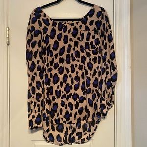 Gianni Bini leopard blouse